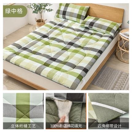 91家纺网 家纺一手货源 找家纺 （总）鑫棉坊（有检测报告）2022新款色织水洗棉棉花床垫