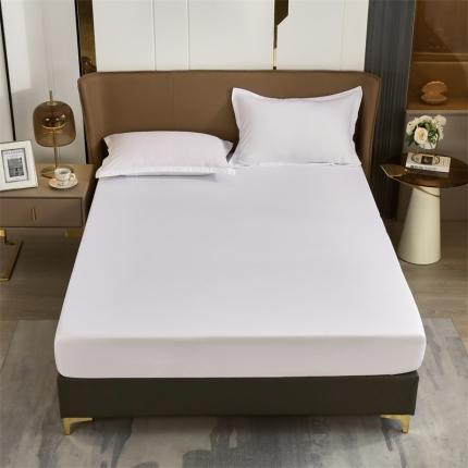 91家纺网 家纺一手货源 找家纺 曼陀罗 2025新款A类原棉防水床笠 防水-白色