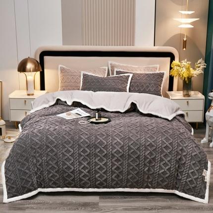 91家纺网 家纺一手货源 找家纺 （总）坦客毯业2025秋冬加厚保暖塔芙绒牛奶绒四件套直播爆款