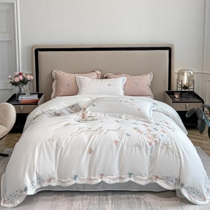 91家纺网 家纺一手货源 找家纺 (总) 理想家 2022新款13372全棉刺绣四件套-手捧花