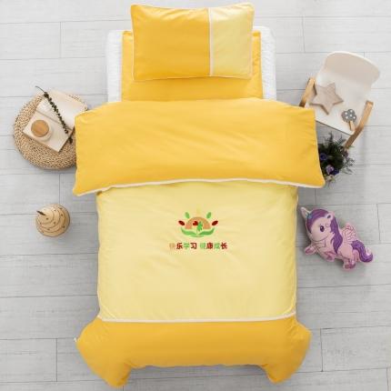 91家纺网 家纺一手货源 找家纺 总 乐秀 2022新款绣花款40支全棉幼儿园被子三件套六件套