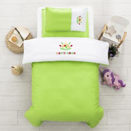 91家纺网 家纺一手货源 找家纺 总 乐秀 2022新款绣花款40支全棉幼儿园被子三件套六件套