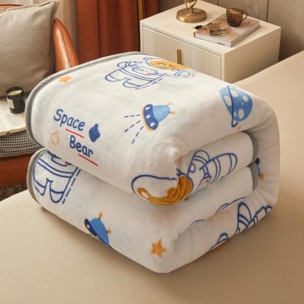 雅萱-云貂绒毛毯法莱绒毛毯珊瑚绒毛毯羊羔绒毛毯 宇航员