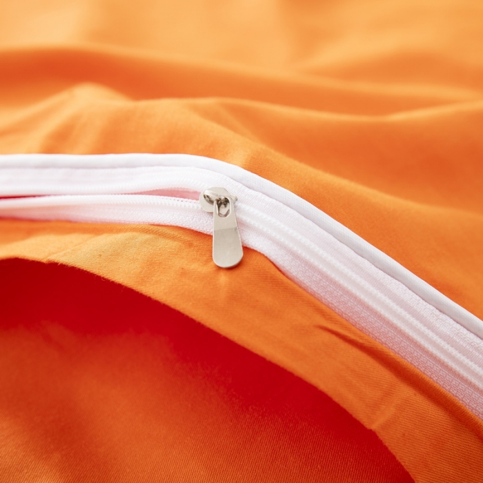 91家纺网 家纺一手货源 找家纺 乐秀22新款绣花款40支全棉幼儿园被子三件套六件套 三拼-橙