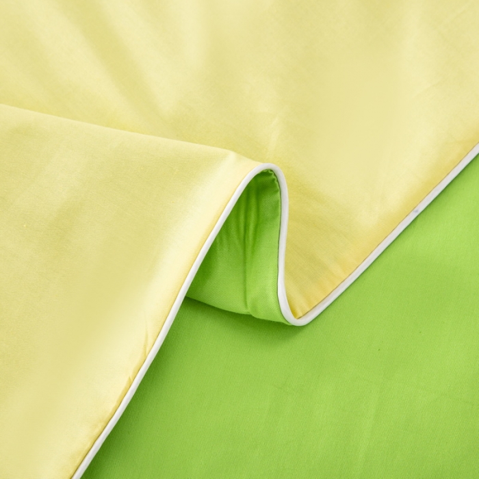 91家纺网 家纺一手货源 找家纺 乐秀22新款绣花款40支全棉幼儿园被子三件套六件套三拼-果绿