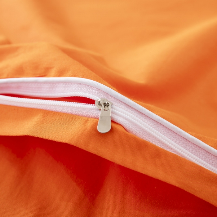 91家纺网 家纺一手货源 找家纺 乐秀22新款绣花款40支全棉幼儿园被子三件套六件套 双拼-橙