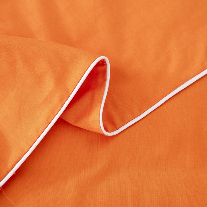 91家纺网 家纺一手货源 找家纺 乐秀22新款绣花款40支全棉幼儿园被子三件套六件套 双拼-橙