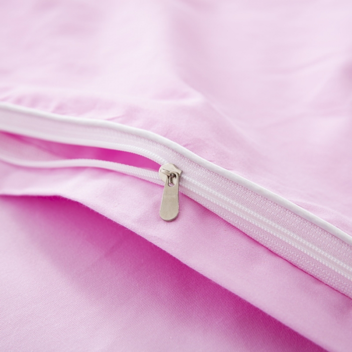 91家纺网 家纺一手货源 找家纺 乐秀22新款绣花款40支全棉幼儿园被子三件套六件套 双拼-粉