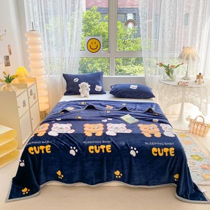 91家纺网 家纺一手货源 找家纺 （总）慕尚家纺 2022新款300g雪绒绒牛奶毛毯