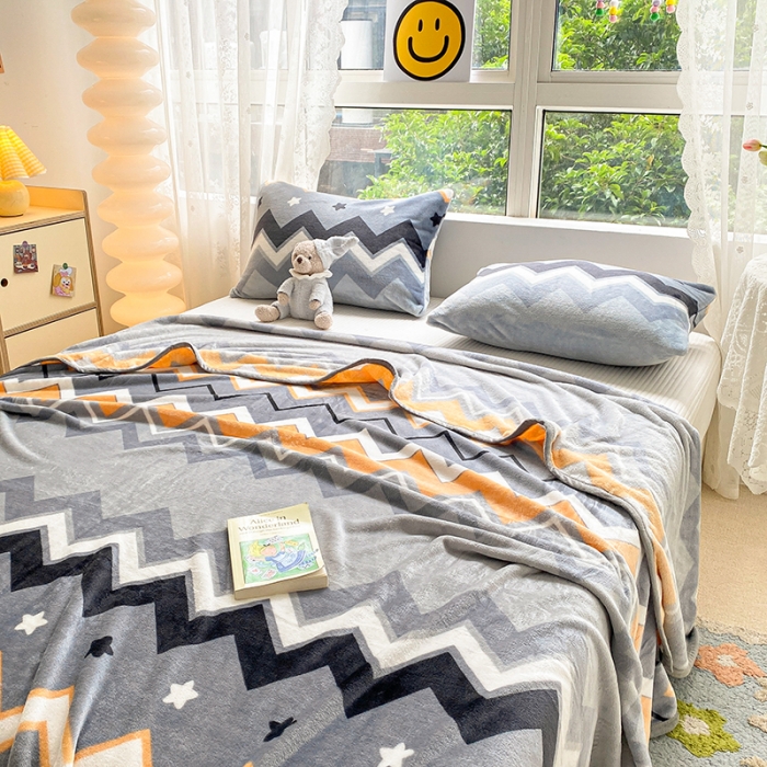 91家纺网 家纺一手货源 找家纺 慕尚家纺 2022新款300g雪绒绒牛奶毛毯 波西米亚