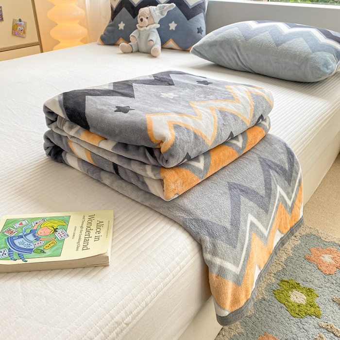 91家纺网 家纺一手货源 找家纺 慕尚家纺 2022新款300g雪绒绒牛奶毛毯 波西米亚