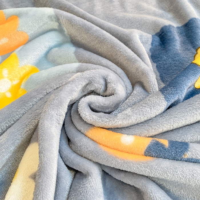 91家纺网 家纺一手货源 找家纺 慕尚家纺 2022新款300g雪绒绒牛奶毛毯 快乐熊