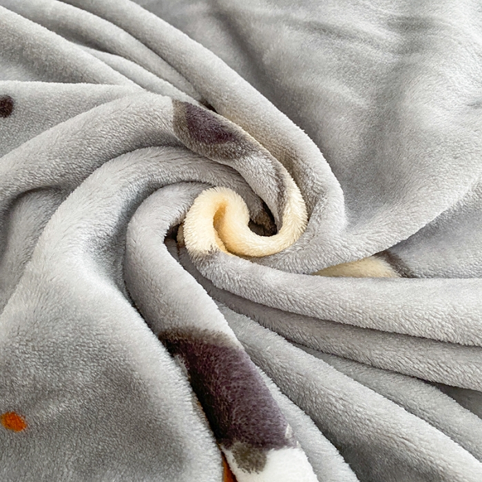 91家纺网 家纺一手货源 找家纺 慕尚家纺 2022新款300g雪绒绒牛奶毛毯 小猫咪