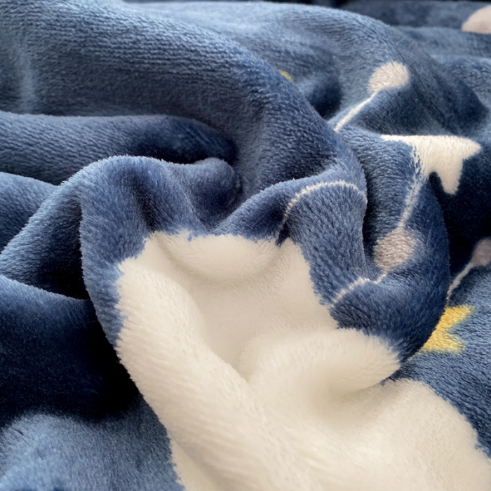 91家纺网 家纺一手货源 找家纺 慕尚家纺 2022新款300g雪绒绒牛奶毛毯 星云