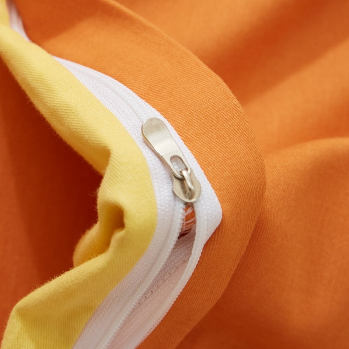 91家纺网 家纺一手货源 找家纺 金纱玉纺2022新款全棉生态大版磨毛四件套 贝瑶-桔