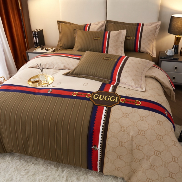 91家纺网 家纺一手货源 找家纺 金纱玉纺2022新款全棉生态大版磨毛四件套 金粉世家