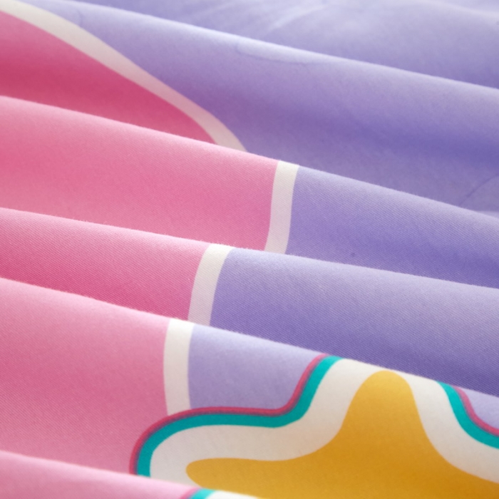 91家纺网 家纺一手货源 找家纺 金纱玉纺2022新款全棉生态大版磨毛四件套 阳光公主