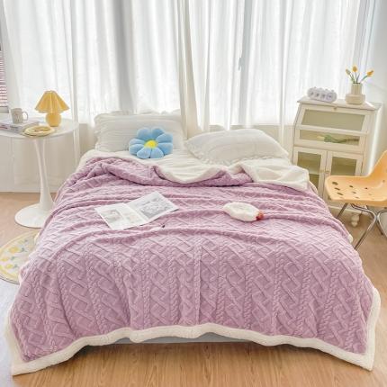 91家纺网 家纺一手货源 找家纺 (总) 卡奥家纺 2023新款AB版塔芙绒羊羔毛毯子