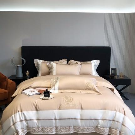 馨蕊 2022秋冬新品100支高定系列四件套-露娜 露娜-香槟