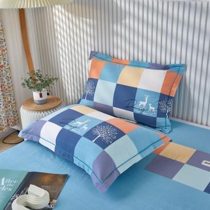 91家纺网 家纺一手货源 找家纺 （总）杜先生 2023新款全棉加厚喷气活性磨毛系列单枕套一对