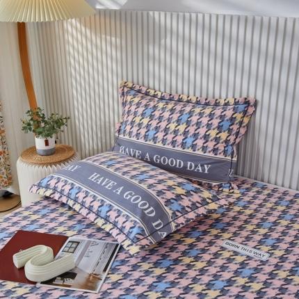 91家纺网 家纺一手货源 找家纺 （总）杜先生 2023新款全棉加厚喷气活性磨毛系列单枕套一对