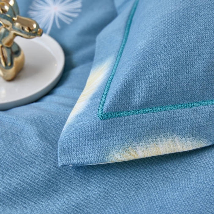 91家纺网 家纺一手货源 找家纺 杜先生 新款全棉加厚喷气活性磨毛系列单枕套一对夏日风情绿