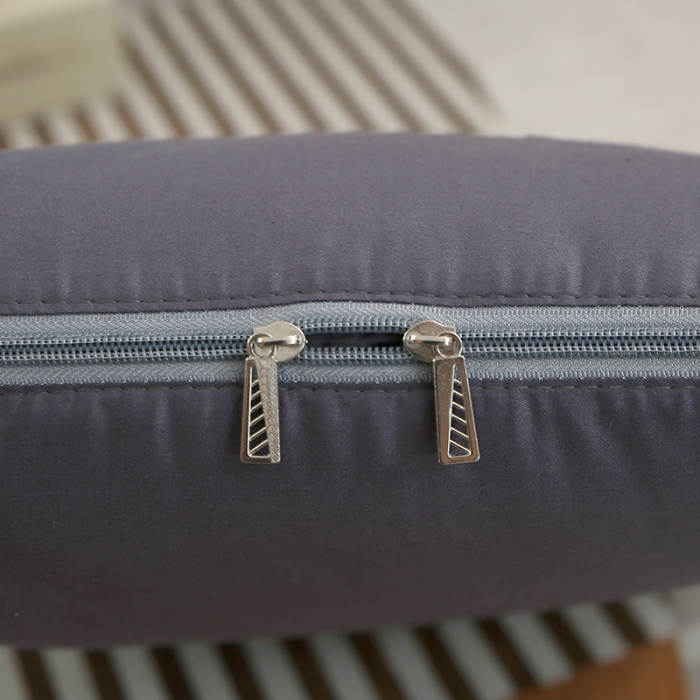 91家纺网 家纺一手货源 找家纺 照世家纺 2022新款13372全棉贴布绣系列抱枕被 深灰