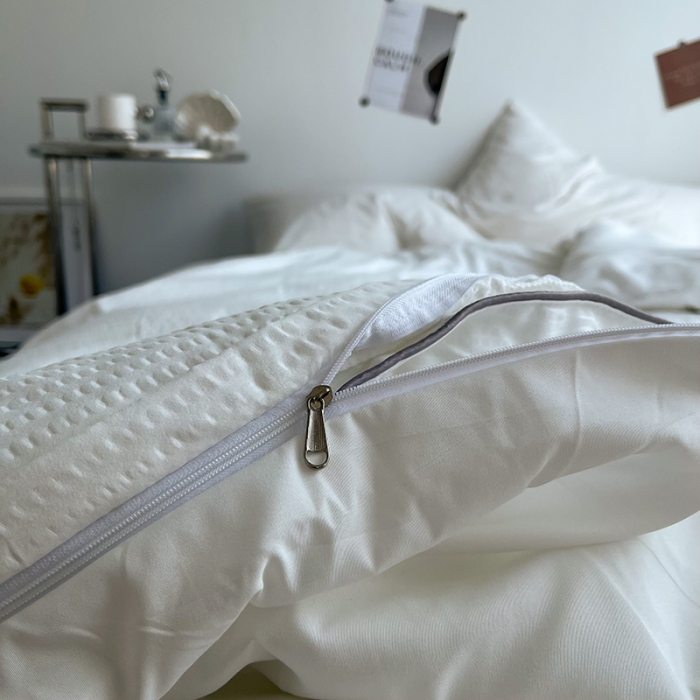 91家纺网 家纺一手货源 找家纺 曼谷 新款泡泡四件套博主同款立体小泡芙四件套 奶油泡泡