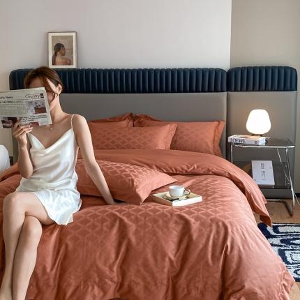 91家纺网 家纺一手货源 找家纺 （总）意尚风情 2023新款120s全棉提花四件套