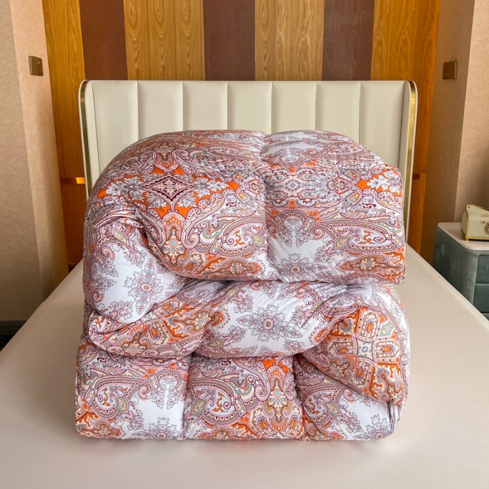 91家纺网 家纺一手货源 找家纺 织梦人羽绒被95级鹅绒120支全棉活性印花大量现货 琉璃