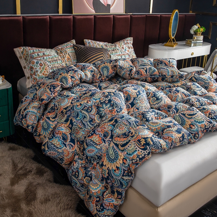 91家纺网 家纺一手货源 找家纺 织梦人羽绒被花型95级鹅绒120支全棉活性印花大量现货艾伯特