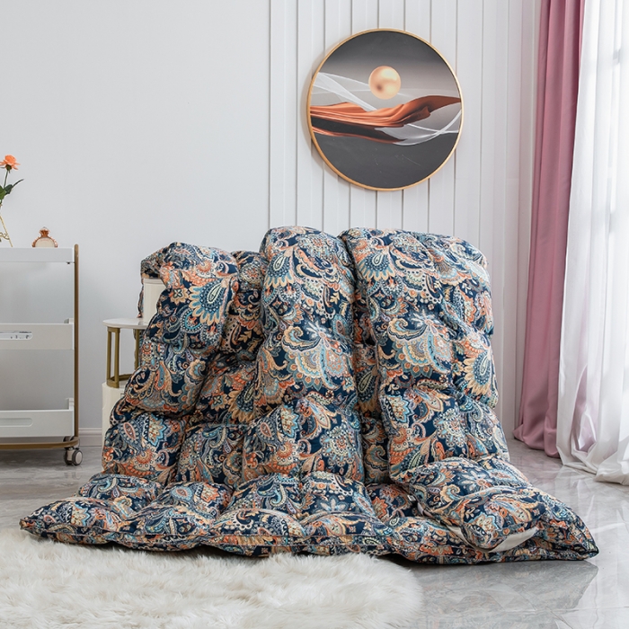 91家纺网 家纺一手货源 找家纺 织梦人羽绒被花型95级鹅绒120支全棉活性印花大量现货艾伯特