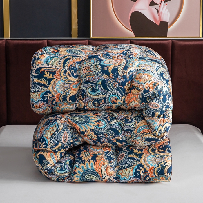 91家纺网 家纺一手货源 找家纺 织梦人羽绒被花型95级鹅绒120支全棉活性印花大量现货艾伯特