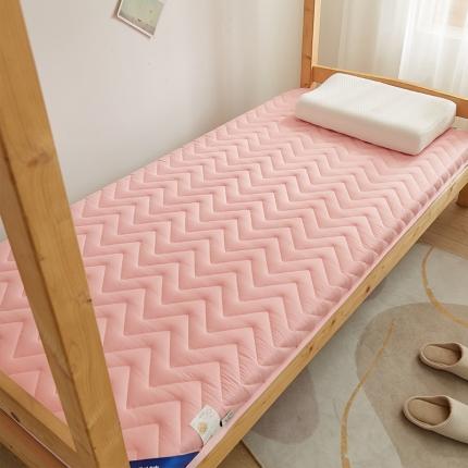 91家纺网 家纺一手货源 找家纺 锦丝钰床垫  2023新款A类学生乳胶大豆抗菌床垫 粉色