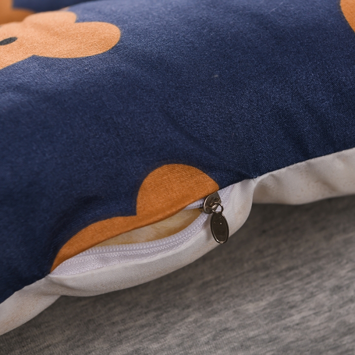 91家纺网 家纺一手货源 找家纺 富威堡家纺2023新款亲肤棉印花床垫 卡通熊