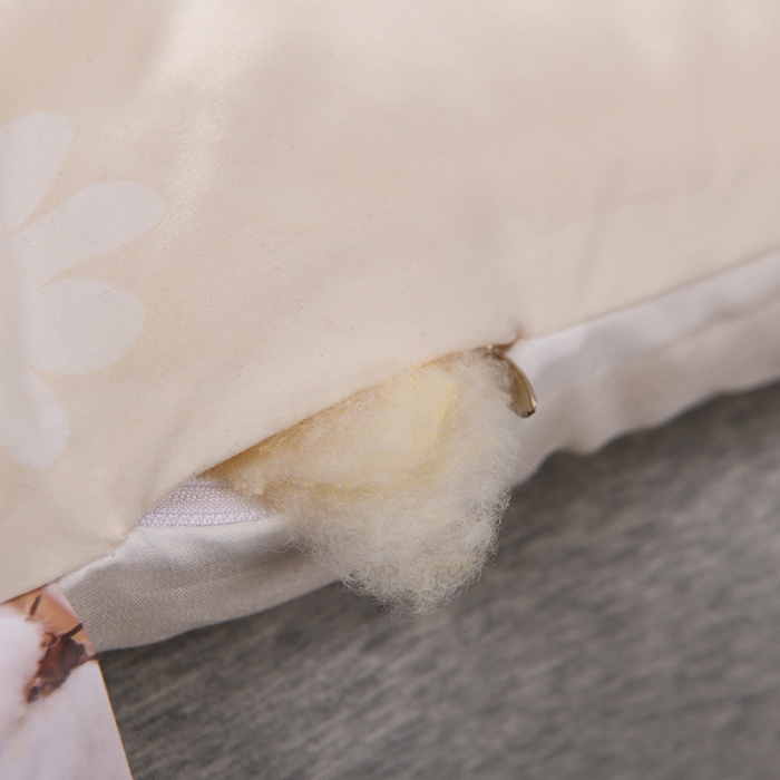 91家纺网 家纺一手货源 找家纺 富威堡家纺2023新款亲肤棉印花床垫 郁金香米