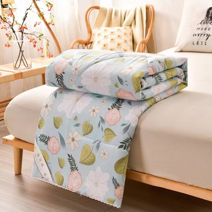 91家纺网 家纺一手货源 找家纺 富威堡2023新款棉花被子缤纷花朵