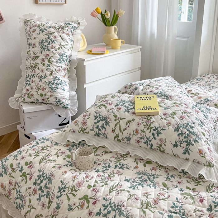 91家纺网 家纺一手货源 找家纺 (总）淑女公社家纺 2022新款四季多功能全夹棉四件套