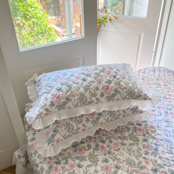 91家纺网 家纺一手货源 找家纺 淑女公社家纺 2022新款四季多功能全夹棉四件套 芳华