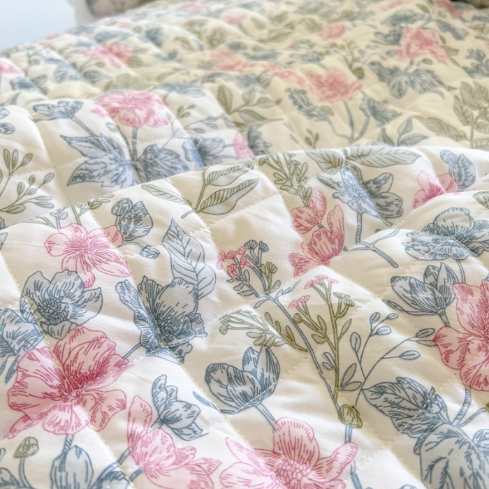 91家纺网 家纺一手货源 找家纺 淑女公社家纺 2022新款四季多功能全夹棉四件套 芳华