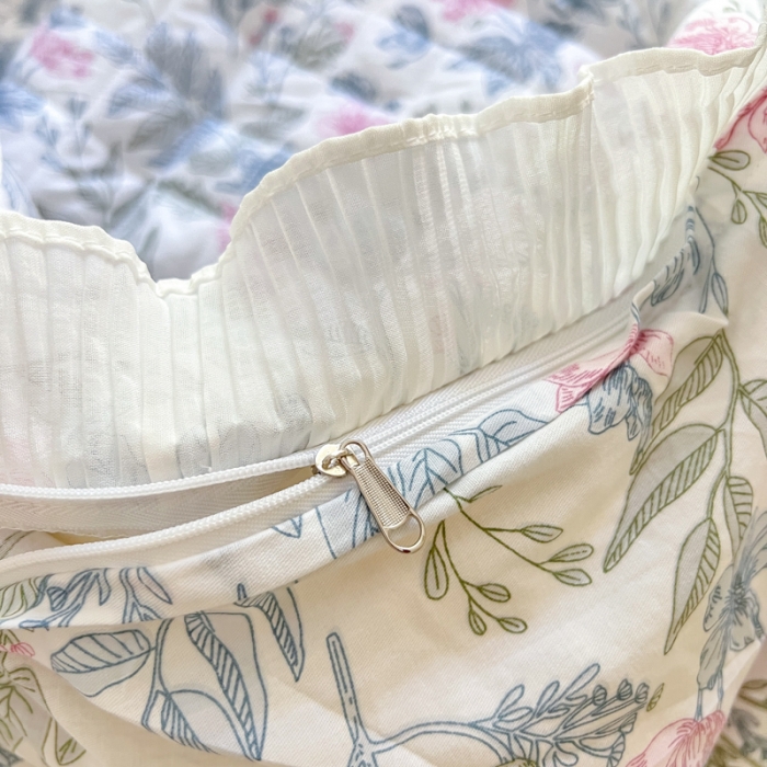 91家纺网 家纺一手货源 找家纺 淑女公社家纺 2022新款四季多功能全夹棉四件套 芳华