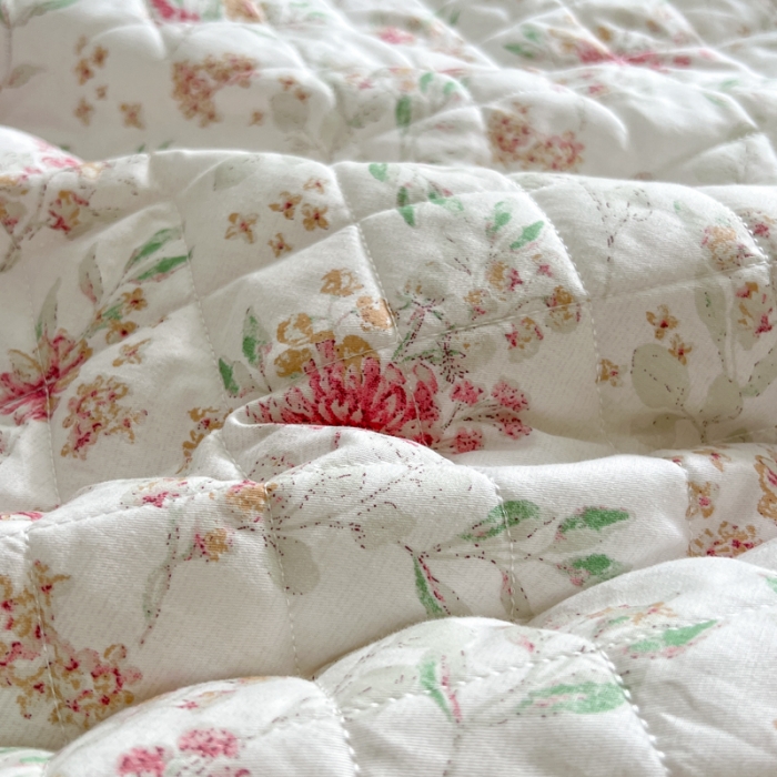 91家纺网 家纺一手货源 找家纺 淑女公社家纺 2022新款四季多功能全夹棉四件套 花期