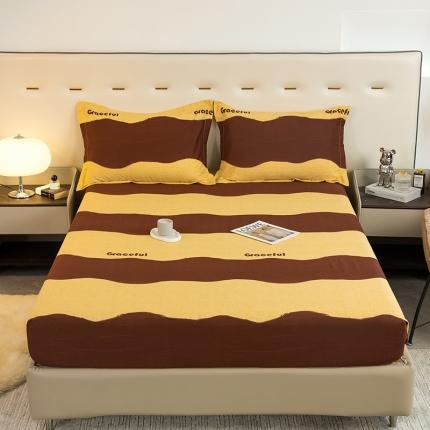 91家纺网 家纺一手货源 找家纺 （总）涵宸 2022新款全棉磨毛印花款系列-单床笠