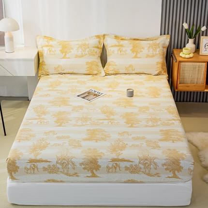 91家纺网 家纺一手货源 找家纺 （总）涵宸 2022新款全棉磨毛印花款系列-单床笠