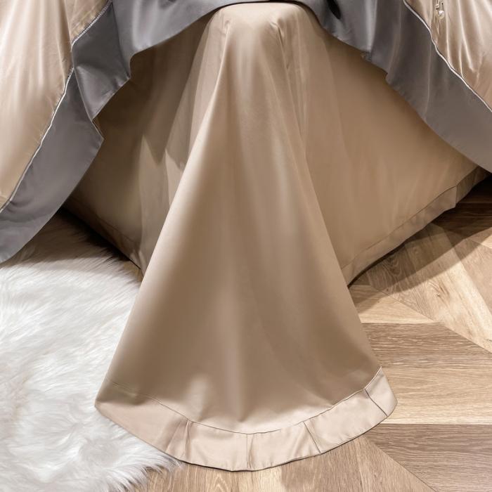 91家纺网 家纺一手货源 找家纺 200支新款长绒棉宽边刺绣四件套