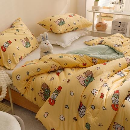 91家纺网 家纺一手货源 找家纺 （总）有货 2022新款秋冬益生菌豆奶被被子冬被春秋被