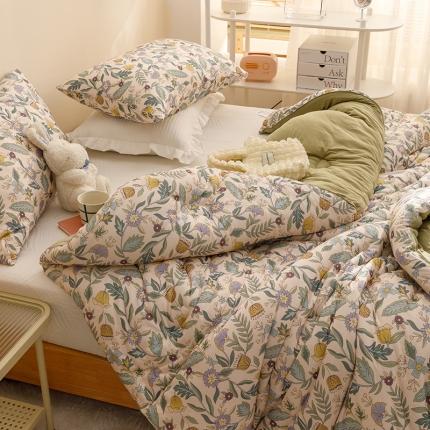 91家纺网 家纺一手货源 找家纺 （总）有货 2022新款秋冬益生菌豆奶被被子冬被春秋被