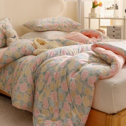 91家纺网 家纺一手货源 找家纺 （总）有货 2022新款秋冬益生菌豆奶被被子冬被春秋被