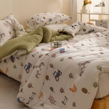 91家纺网 家纺一手货源 找家纺 （总）有货 2022新款秋冬益生菌豆奶被被子冬被春秋被