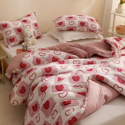 91家纺网 家纺一手货源 找家纺 （总）有货 2022新款秋冬益生菌豆奶被被子冬被春秋被